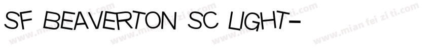sf beaverton sc light字体转换